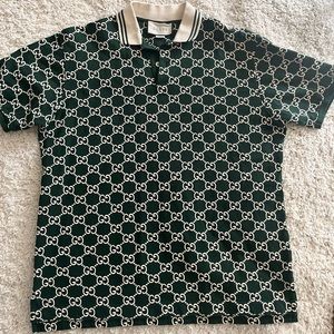Gucci GG stretch cotton polo. LIKE NEW!
